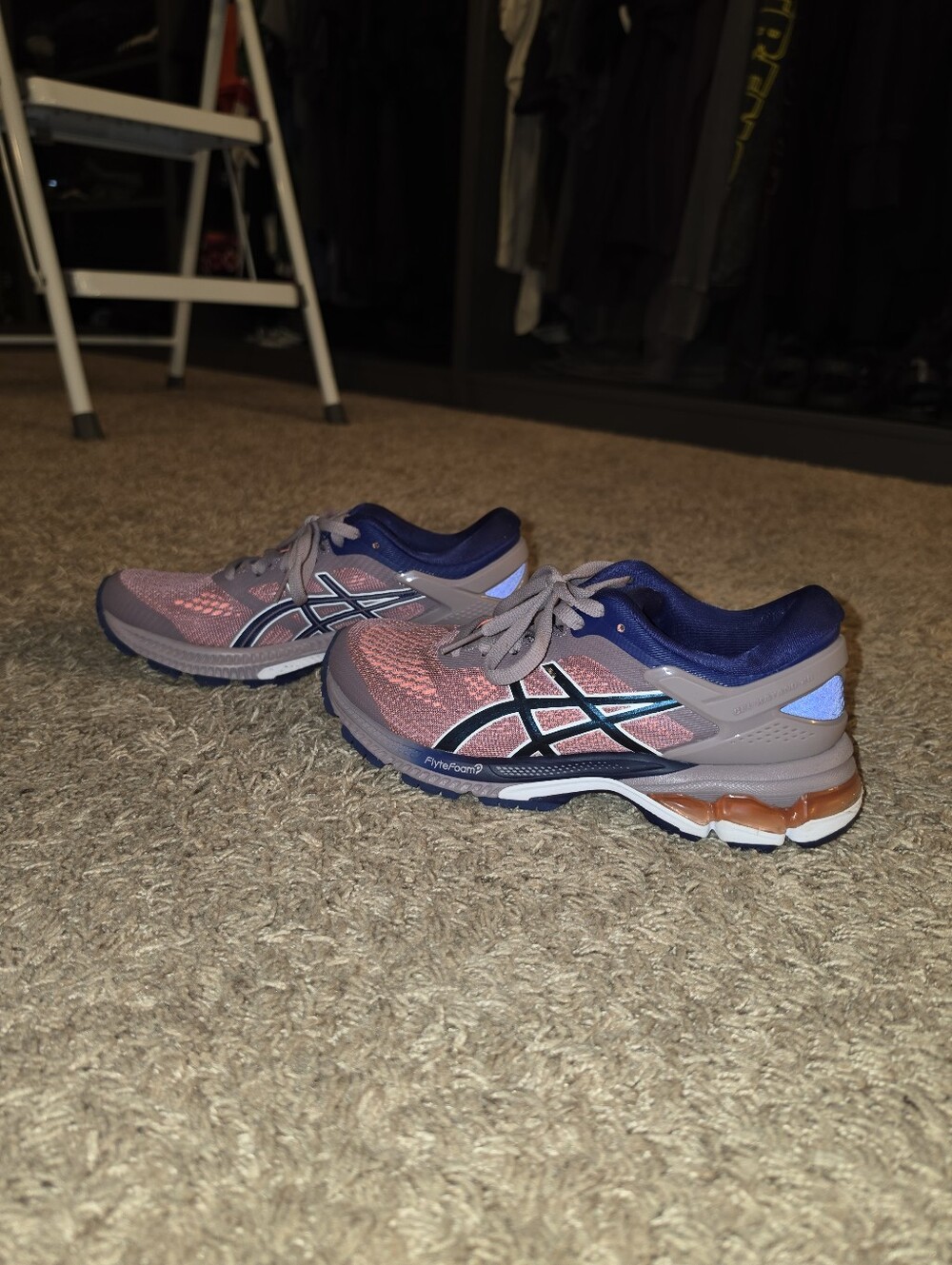 ASICS Women's Pink, Purple & Navy Running Shoes